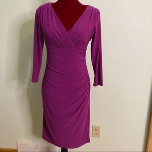 Lauren Ralph Lauren magenta knit dress